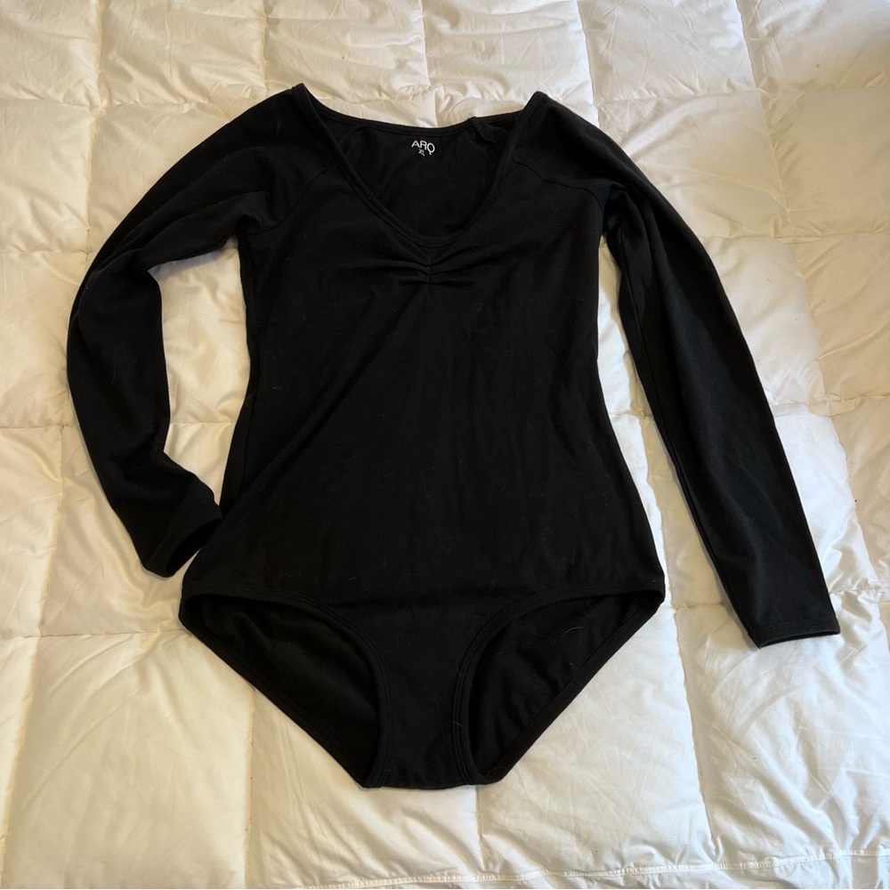 ARQ Paloma Leo black XL leotard longsleeve